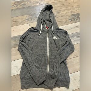 Nike - Full Zip Hoodie in Grey Size XL